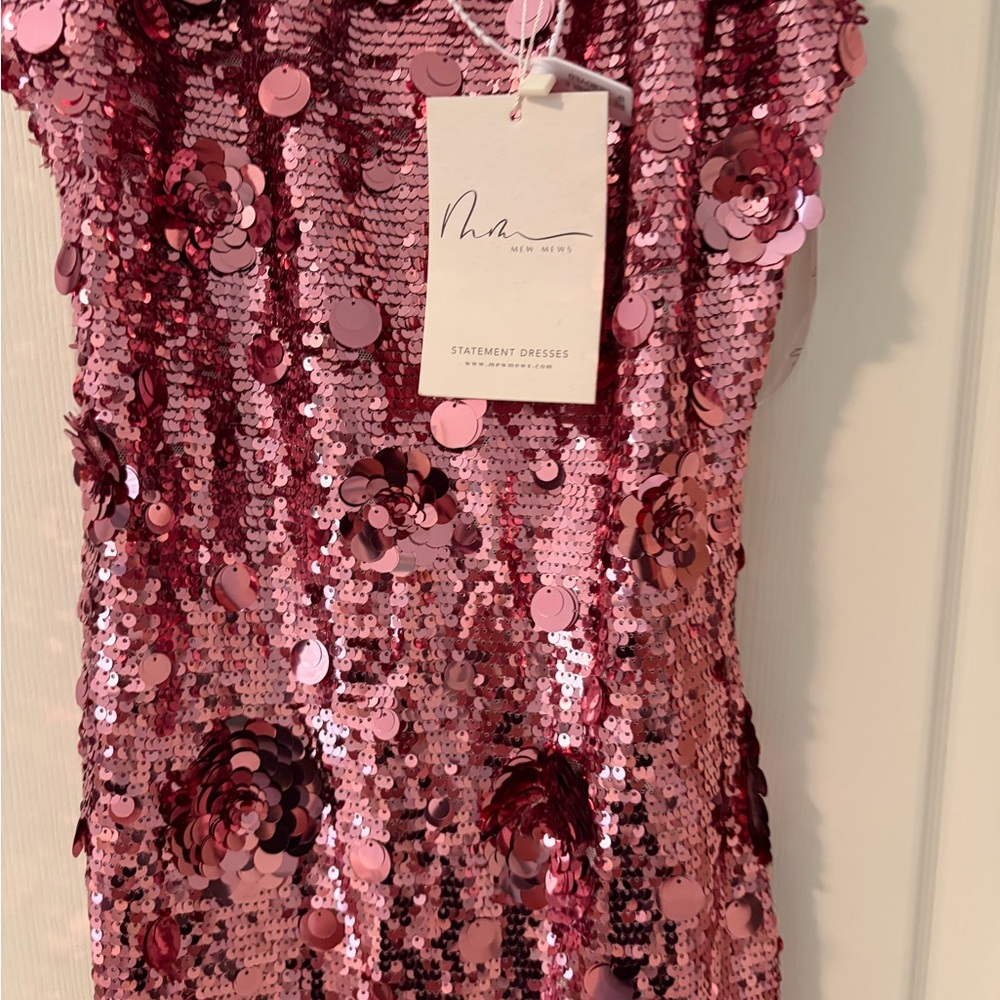 MewMew NWT pink Sequin evening gown - Picture 4 of 4
